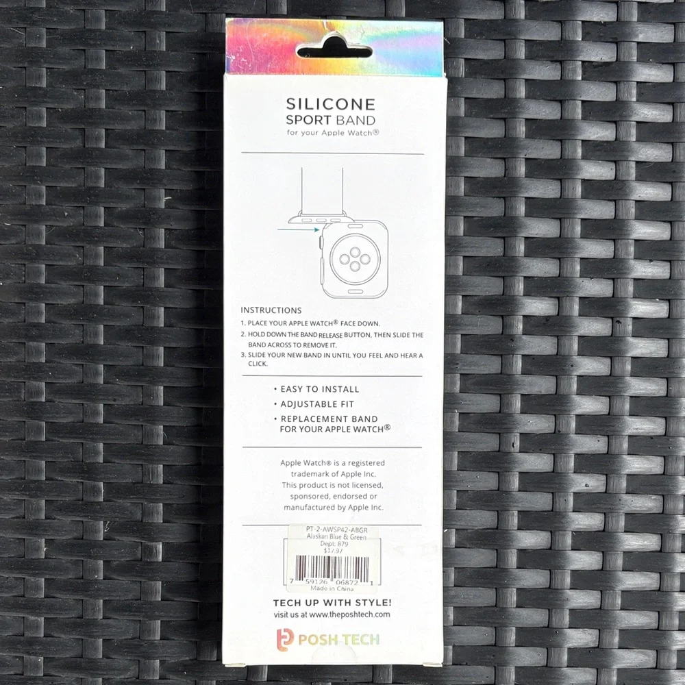 Blue and Green Replacement Bands for Apple Watch